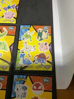 Lot of 8 Topps Pokemon The First Movie Sticker Set 1999 Blue Logos - Image 5