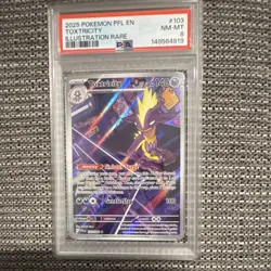 Pokemon Toxtricity Phantasmal Flames Illustration Rare Holo PSA 8 103/094 - Image 1