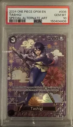 One Piece ST06-006 Tashigi SP Special Art OP08 Two Legends PSA 10 Gem Mint 2024 - Image 1