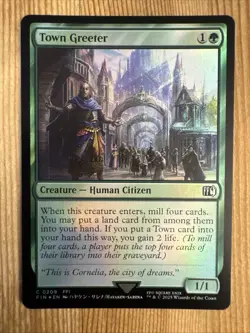 Town Greeter Final Fantasy Foil MTG NM - Image 1