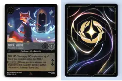 Nick Wilde #187/204 Disney Lorcana Whispers In The Well 2025 Rare Foil TCG - Image 1