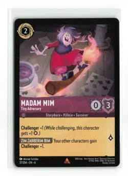 MADAM MIM 37/204 RARE NON FOIL DISNEY LORCANA NM - Image 1