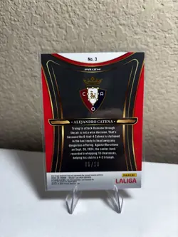 2024-25- PANINI SELECT- ALEJANDRO CATENA- UNSTOPPABLE- GOLD /10 - Image 2