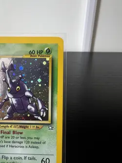 Heracross 1st Edition Neo Genesis Pokemon TCG w/ SWIRL Holo 6/111 RARE - Image 5