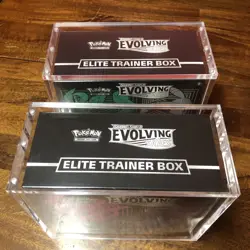 Pokemon TCG Evolving Skies ETB 2x Set w/ Acrylic cases - Image 2
