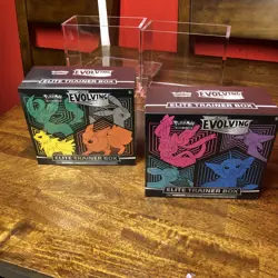 Pokemon TCG Evolving Skies ETB 2x Set w/ Acrylic cases - Image 3