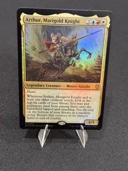 Arthur, Marigold Knight - 5 - NM Foil - Commander: Bloomburrow - MTG - Image 1