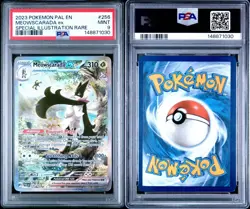 PSA 9 Meowscarada ex 256/193 Sv02 Paldea Evolved Special Illustration Rare Holo - Image 2