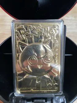 Jigglypuff 1999 Burger King 23k Gold Plated Card - Pokemon TCG w/Poke Ball & COA - Image 2