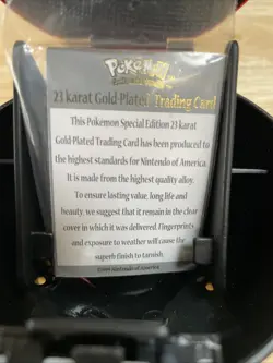 Jigglypuff 1999 Burger King 23k Gold Plated Card - Pokemon TCG w/Poke Ball & COA - Image 5