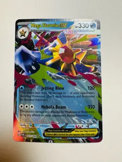 Mega Starmie EX 021/088 Perfect Order Holo Rare Pokemon Card - Image 1
