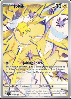 Pokemon TCG S&V Stellar Crown Joltik Full Art Illustration Rare Card 150/142 - Image 1
