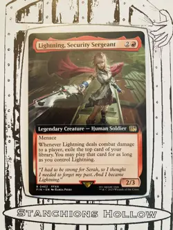 MTG Lightning, Security Sergeant (Extended Art) - FINAL FANTASY (FIN) R 0462 - Image 1