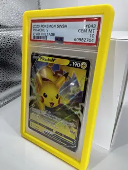 PSA 10 Pikachu V 043/185 Vivid Voltage Holo Ultra Rare GEM MINT Pokemon Card - Image 2