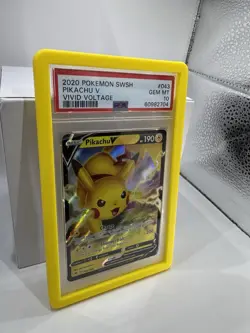 PSA 10 Pikachu V 043/185 Vivid Voltage Holo Ultra Rare GEM MINT Pokemon Card - Image 3