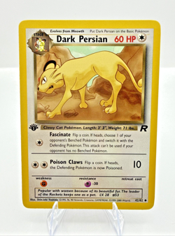 Pokemon Card Dark Persian Team Rocket 1st Edition Uncommon 42/82 NM Condition - Image 1