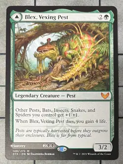 BLEX VEXING PEST /SEARCH FOR BLEX 148 Strixhaven School of Mages MTG Magic - Image 1