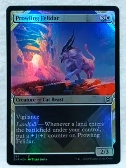 Prowling Felidar 294 (Showcase) Zendikar Rising Foil Magic The Gathering - Image 1
