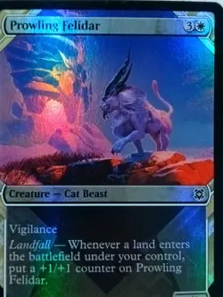 Prowling Felidar 294 (Showcase) Zendikar Rising Foil Magic The Gathering - Image 2