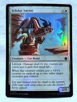 Felidar Savior 0012 Foil Common Foundations Magic The Gathering - Image 1