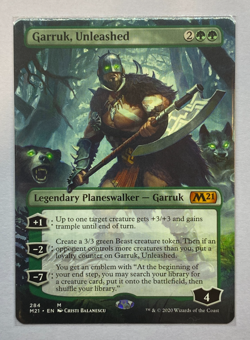 MTG - Core Set 2021 - Garruk, Unleashed - Borderless - NM - Image 1