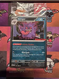 Pokemon Gengar 050/088 GameStop Promo Holo Card WITH SWIRL - Image 1