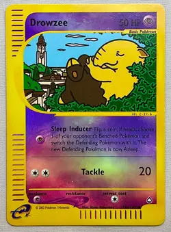 Pokemon Drowzee #74b/147 Reverse Holo Common - 2003 Aquapolis - NM or Better! - Image 1