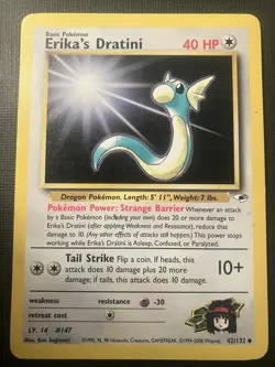 Erika's Dratini 042/132 Pokemon Gym Heroes Regular LP - Image 1