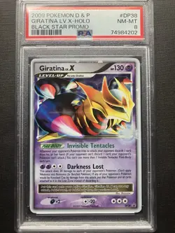 2009 Pokemon Diamond & Pearl Black Star Promo Giratina LV X Holo #DP38 PSA 8 - Image 1
