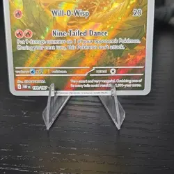 Pokemon TCG Ninetales 199/197 SV03 Obsidian Flames Illustration Rare Holo - Image 3