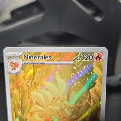 Pokemon TCG Ninetales 199/197 SV03 Obsidian Flames Illustration Rare Holo - Image 4