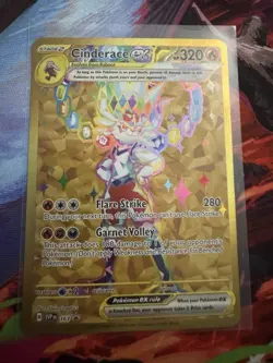 Pokemon Cinderace ex 163 SVP Scarlet & Violet Promo Stage 2 Holo EX 320 HP - Image 1