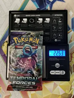 Heavy! 22.53g Pokemon Sealed Temporal Forces Booster Pack - Image 1