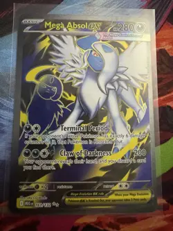 Pokemon Mega Absol ex 161/132 Me01: Mega Evolution Ultra Rare Holo 280 HP - Image 1