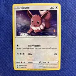 Eevee SWSH127 Sword & Shield Black Star Promo Cosmos Holo Pokemon TCG - NM - Image 1