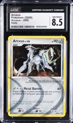 2009 POKEMON HOLO #AR9 ARCEUS CGC 8.5 - Image 1