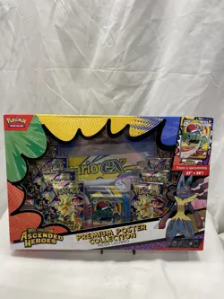 Pokemon TCG: Mega Lucario Ascended Heroes Premium Poster Collection Sealed - Image 1