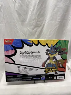 Pokemon TCG: Mega Lucario Ascended Heroes Premium Poster Collection Sealed - Image 2