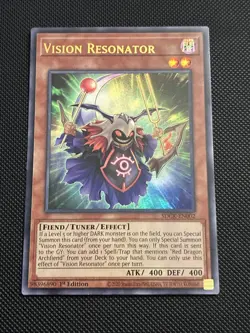 Yugioh | Vision Resonator (UR) SDCK-EN002 Ultra Rare 1st Edition Near Mint - Image 1