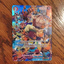 Bandai One Piece CCG Edward.Newgate ST15-002 Special Holo 8000 Power - Image 2