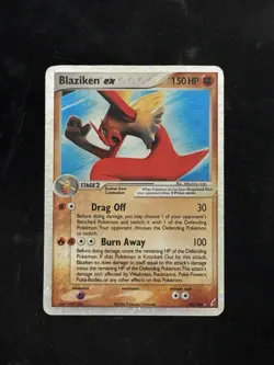 Pokemon TCG Blaziken ex 90/100 Crystal Guardians Holo Silver Border - Image 1