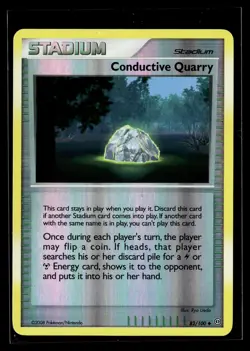 Pokemon TCG Stormfront #82/100 Conductive Quarry Reverse Holo NM - Image 1