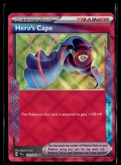 Pokemon TCG SV05: Temporal Forces #152/162 Hero's Cape - Image 1