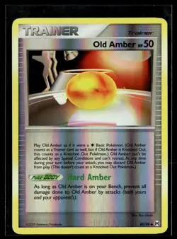 Pokemon TCG Arceus #89/99 Old Amber Reverse Holo VLP - Image 1