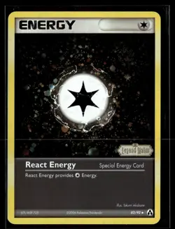 Pokemon TCG Legend Maker #82/92 React Energy - Image 1