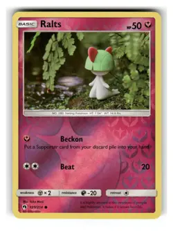 Ralts 139/214 Common Lost Thunder Pokemon Reverse Holo Near Mint - Image 1