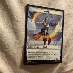 1x - MONK \ TREASURE Token (#03/16) - CMR: Tarkir Dragonstorm - NM MTG - Image 2