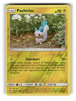 Pachirisu 80/214 Common Lost Thunder Pokemon Reverse Holo Near Mint - Image 1