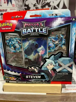 2025 Pokemon Rival Battle Deck Steven Beldum Metagross Illustration Rare TCG - Image 1
