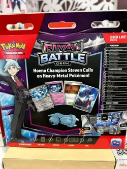 2025 Pokemon Rival Battle Deck Steven Beldum Metagross Illustration Rare TCG - Image 2